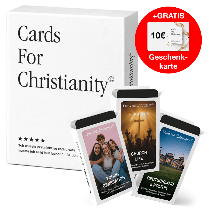 Cards For Christianity STARTER-SET mit Hauptspiel und 3 Themenpacks - Cards For Christianity