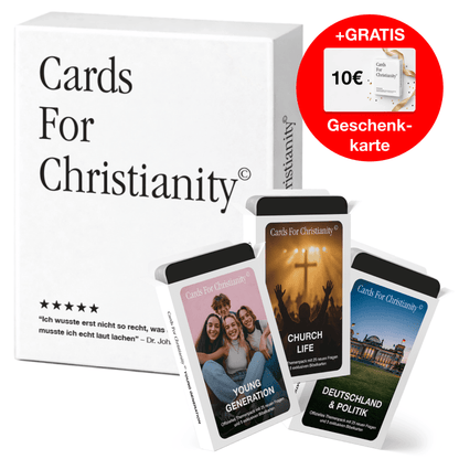 Cards For Christianity STARTER-SET mit Hauptspiel und 3 Themenpacks - Cards For Christianity