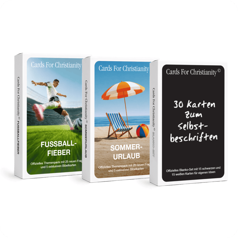 Cards For Christianity Sommer-Bundle | 3 neue Themenpacks als Erweiterung zum Hauptspiel - Cards For Christianity