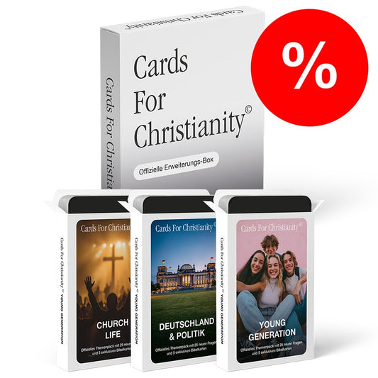 Cards For Christianity Mega-Bundle mit allen Erweiterungen (240 neue Karten)